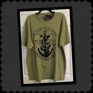 T-Shirt Addicted Soul Navy’s Garage.